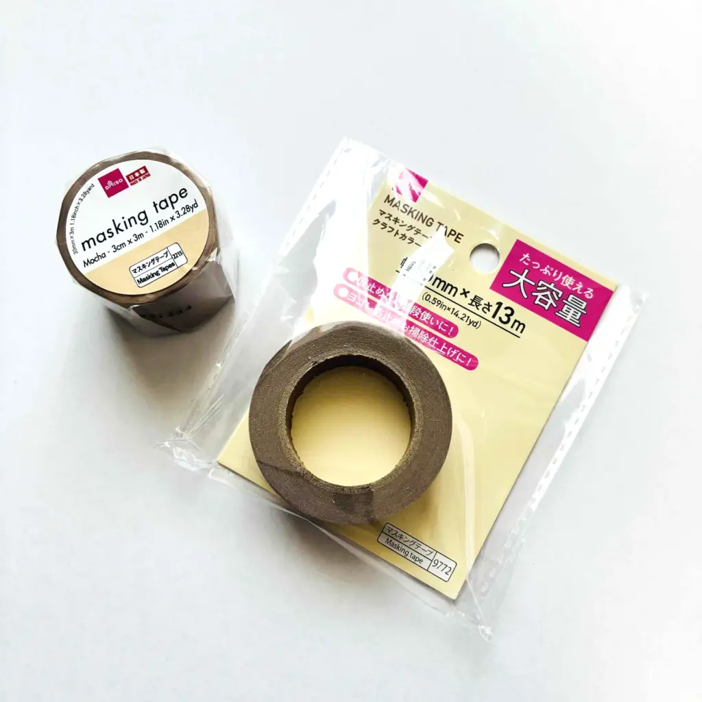 果物狩り工作レシピで使用したマスキングテープの画像