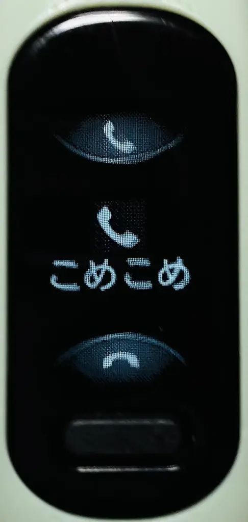 vivosmart5の着信時の液晶画面画像